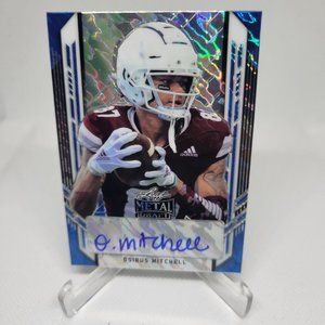 Osirus Mitchell 2021 Leaf ' Metal Draft ' Numbered Auto Insert #PA-OM1 #14/40
